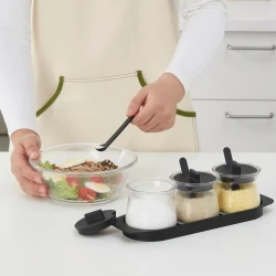 Набор емкостей для специй IKEA Celebrera, стекло, прозрачный, 3 шт