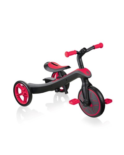 Üçtəkərli velosiped Globber Explorer Trike 4 in 1 Red