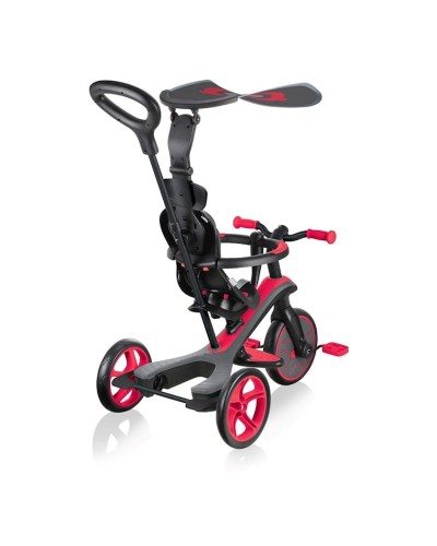 Üçtəkərli velosiped Globber Explorer Trike 4 in 1 Red