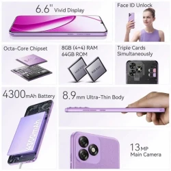 Смартфон Oukitel C53 4(+4)GB/64GB Purple