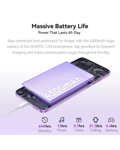 Smartfon Oukitel C53 4(+4)GB/64GB Purple
