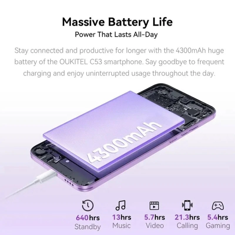 Смартфон Oukitel C53 4(+4)GB/64GB Purple