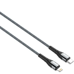 Кабель USB LDNIO LC111 Standard PD Data Cable 18W, Черный/Серый