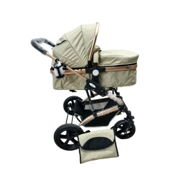 Детская коляска Luna 562FXD, бежевая