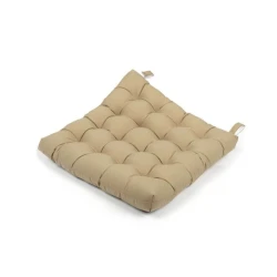 Подушка для стула Oeko-Tex Tulipano Camel, 45x45 см, микрофибра, коричневая