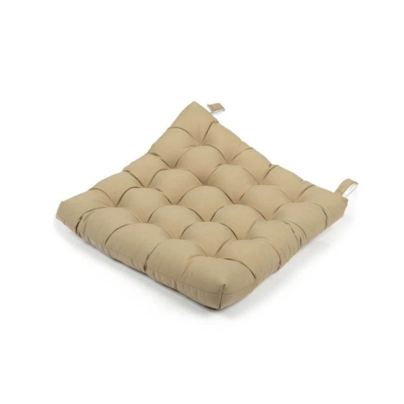 Подушка для стула Oeko-Tex Tulipano Camel, 45x45 см, микрофибра, коричневая Подушка для стула Oeko-Tex Tulipano Camel, 45x45 см, микрофибра, коричневая