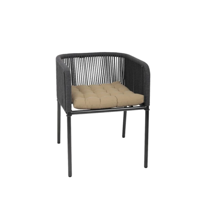 Подушка для стула Oeko-Tex Tulipano Camel, 45x45 см, микрофибра, коричневая Подушка для стула Oeko-Tex Tulipano Camel, 45x45 см, микрофибра, коричневая