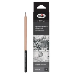 Графитовый карандаш Гамма Старый мастер B, 2.15 мм