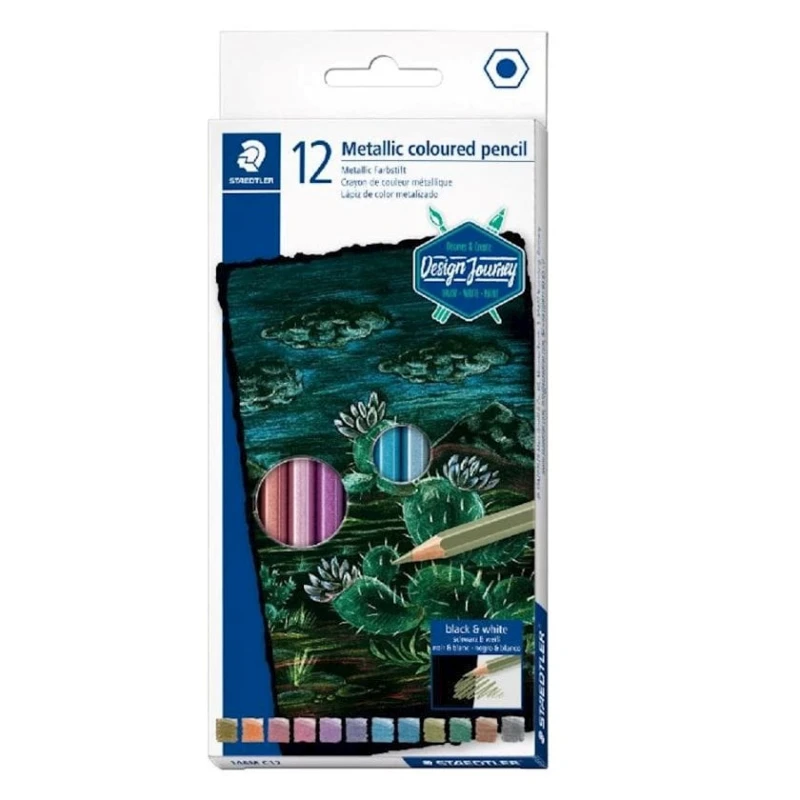 Набор цветных карандашей Staedtler Design Journey, 12 шт Набор цветных карандашей Staedtler Design Journey, 12 шт
