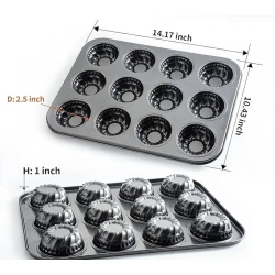 Keks qəlibi ASM 026, metal, qara