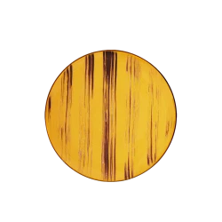 Тарелка обеденная Wilmax WL‑668414/A, круглая, 25.5 см, фарфор, желтая