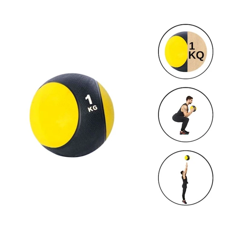 Tibbi top WS0358, sintetik kauçuk, sarı, 1 kq