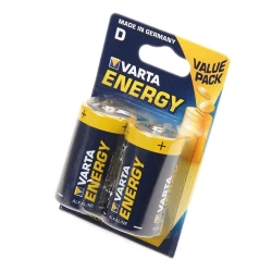 Батарейка Varta Energy D LR20, 2 шт