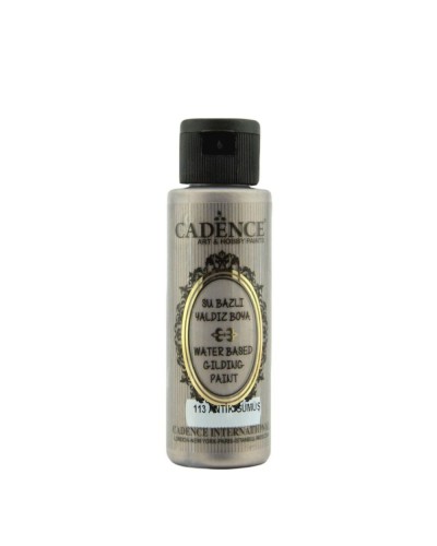 Akril boya-metallik Cadence Waterbased Gilding Paint 113 Antique Silver 70 ml