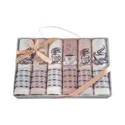 Набор кухонных полотенец Sahara SHA-00002781, разноцветный, 25x40 см, 6 шт Набор кухонных полотенец Sahara SHA-00002781, разноцветный, 25x40 см, 6 шт