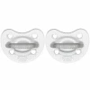 Набор пустышек Chicco Physio Forma Crystal, силикон, 6-16 мес