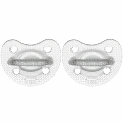 Набор пустышек Chicco Physio Forma Crystal, силикон, 6-16 мес
