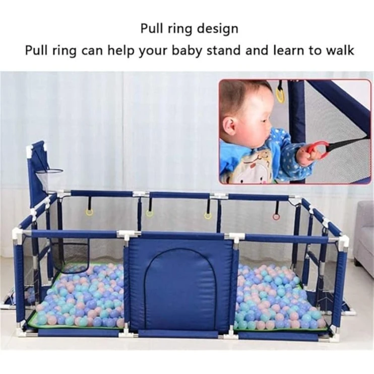 Игровой манеж 012, полиэстер, синий