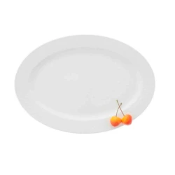 Блюдо Wilmax WL-880103/А овал, 35х25 см, фарфор, белый