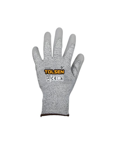 Əlcəklər qoruyucu Tolsen 45040, poliuretan, boz