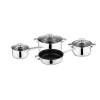 Набор посуды Kaisa Villa W2002, нержавеющая сталь, 7 предметов