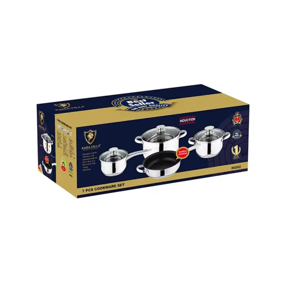 Набор посуды Kaisa Villa W2002, нержавеющая сталь, 7 предметов