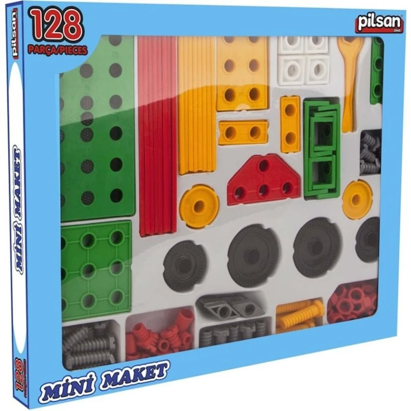 Конструктор Pilsan Mini Maket 67287, 3+ года, 128 элементов Конструктор Pilsan Mini Maket 67287, 3+ года, 128 элементов