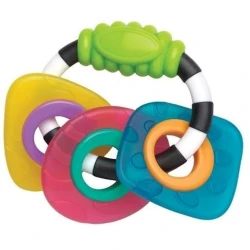 Погремушка-прорезыватель Playgro Геометрические формы, 3 месяца+