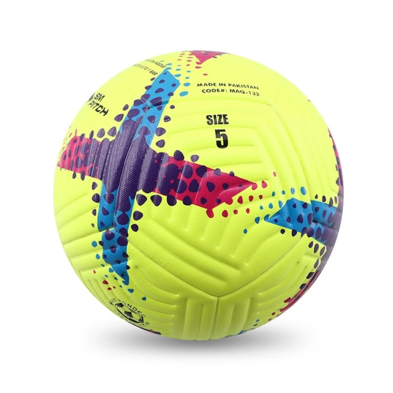 Futbol topu Soccermax Slim Pitch, sarı Futbol topu Soccermax Slim Pitch, sarı