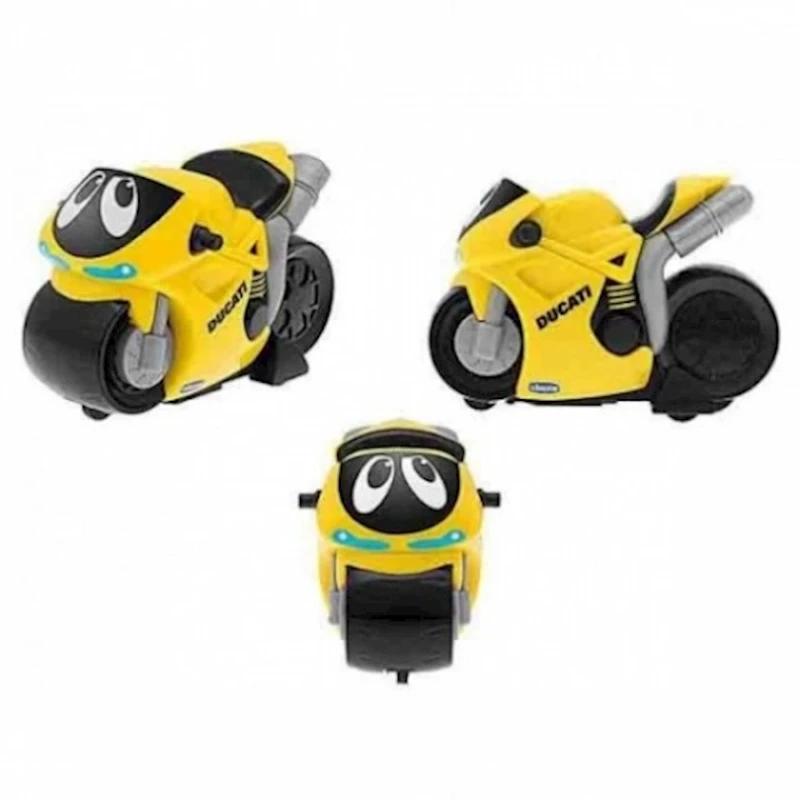 Мотоцикл Chicco Дукати, 9x13 см, пластик, желтый