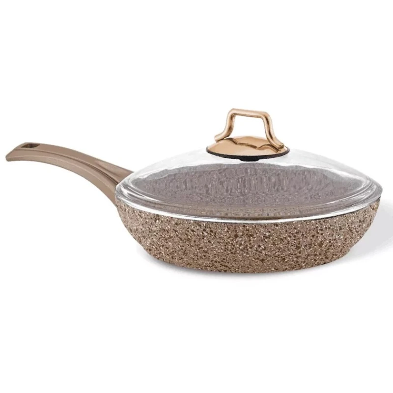 Tava Shosman Pro Plus, 26 sm, qranit, qapaqlı, qəhvəyi