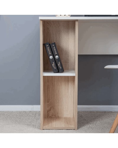 Kompüter masası Letta, ağ/bej, LDSP, 95х54х75 sm
