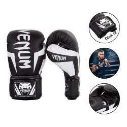 Boks əlcəyi Venum 4002, qara/ağ, ölçü 12