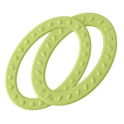 Прорезыватель-погремушка для зубов Пластишка Восьмерка, 4+, зеленая Прорезыватель-погремушка для зубов Пластишка Восьмерка, 4+, зеленая