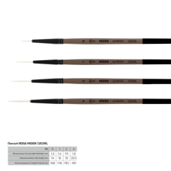 Кисть лайнер Rosa Moon 1203RL № 02, синтетика