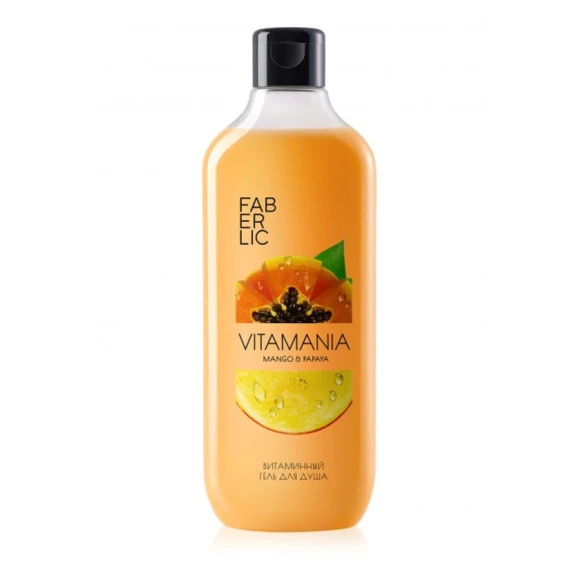 Duş geli Faberlic Витаминный Mango & Papaya 380 ml