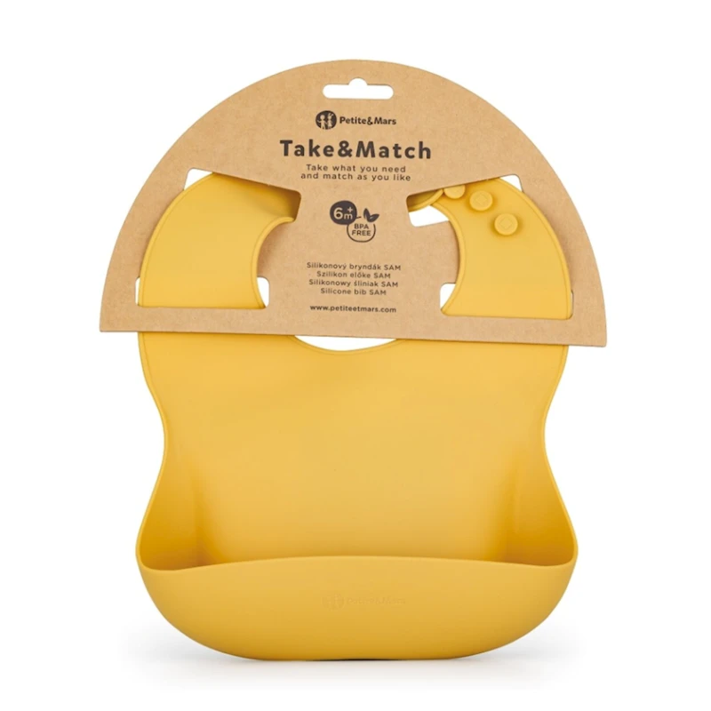 Yaxalıq Petite&Mars 706819, 6+ ay, silikon, sarı