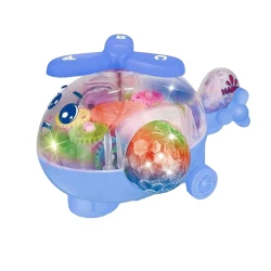 Oyuncaq helikopter ganesh_blue, plastik, göy, 2+ yaş