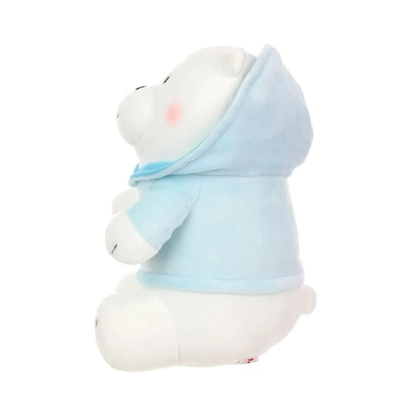 Yumşaq oyuncaq Miniso We Bare Bears Plush Toy With Hoodie Ice Bear, 24.5x13.5x15 sm, mavi/ağ Yumşaq oyuncaq Miniso We Bare Bears Plush Toy With Hoodie Ice Bear, 24.5x13.5x15 sm, mavi/ağ