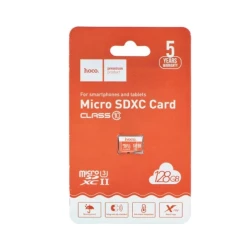 Карта памяти Hoco 128GB MicroSDXC 10 Class Orange