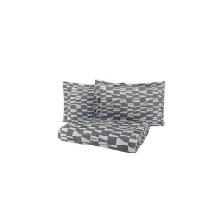 Набор с наволочками Yataş Tolina, покрывало 230x240 см, наволочки 50x70 см 2 шт, двуспальный, хлопок/полиэстер, İndigo