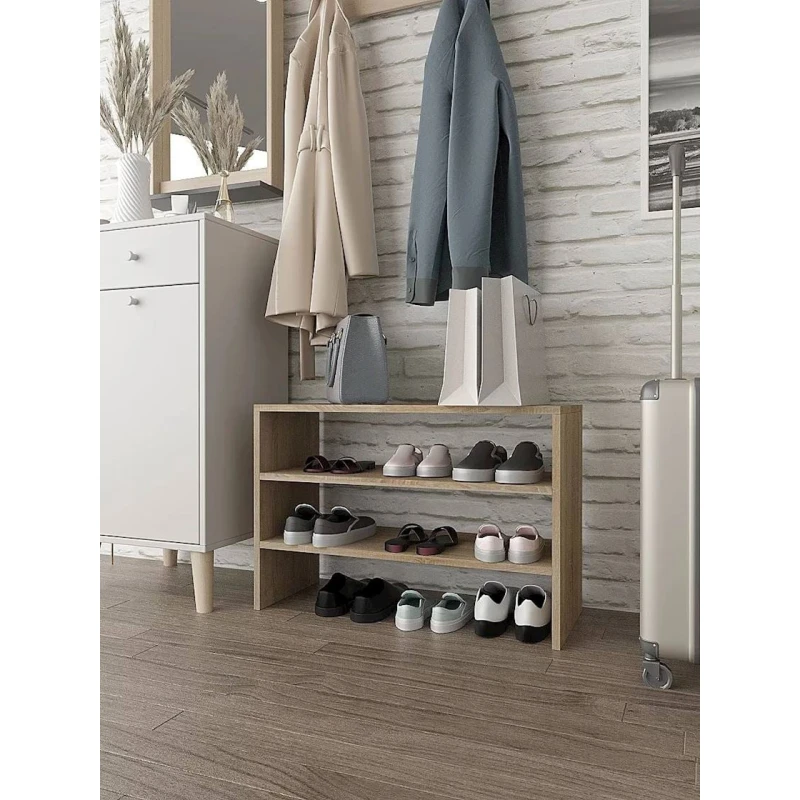 Подставка для обуви, ЛДСП, сонома, 50x30x74 см