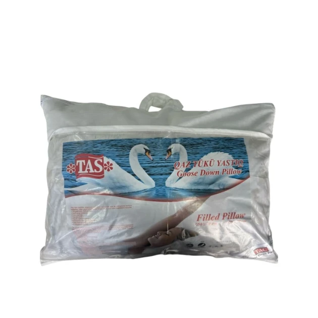 Yastıq Tas hc_2110000003506, 50х70 sm, qaz tifdiyi, ağ