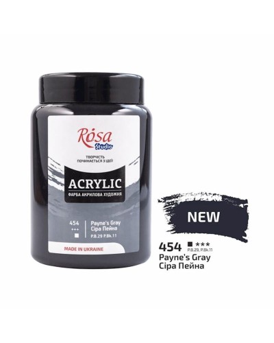 Akril boya Rosa Studio 454 Payne's Gray, 400 ml