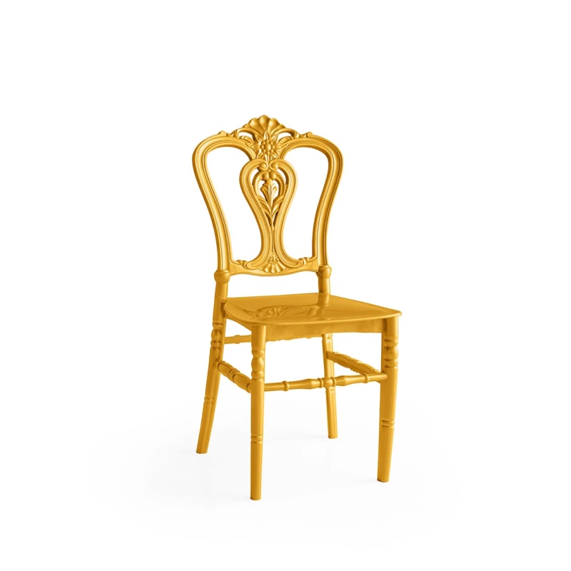 Стул Üçkardeşlər Semerkant OKH-4781, пластик, золотистый, 40x91x37 см Стул Üçkardeşlər Semerkant OKH-4781, пластик, золотистый, 40x91x37 см
