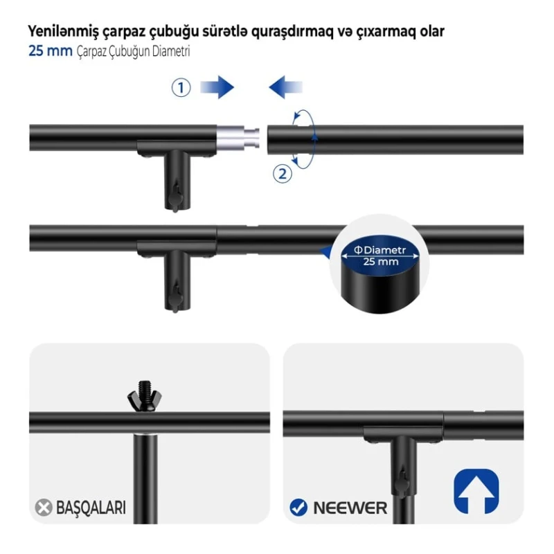 Система установки фонов Neewer T-FRM Система установки фонов Neewer T-FRM