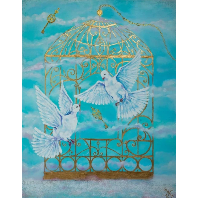 Rəsm Art by Ulviya Kakhramanova Sevgi - Azadlıq, kətan, yağlı, 120х95 sm Rəsm Art by Ulviya Kakhramanova Sevgi - Azadlıq, kətan, yağlı, 120х95 sm