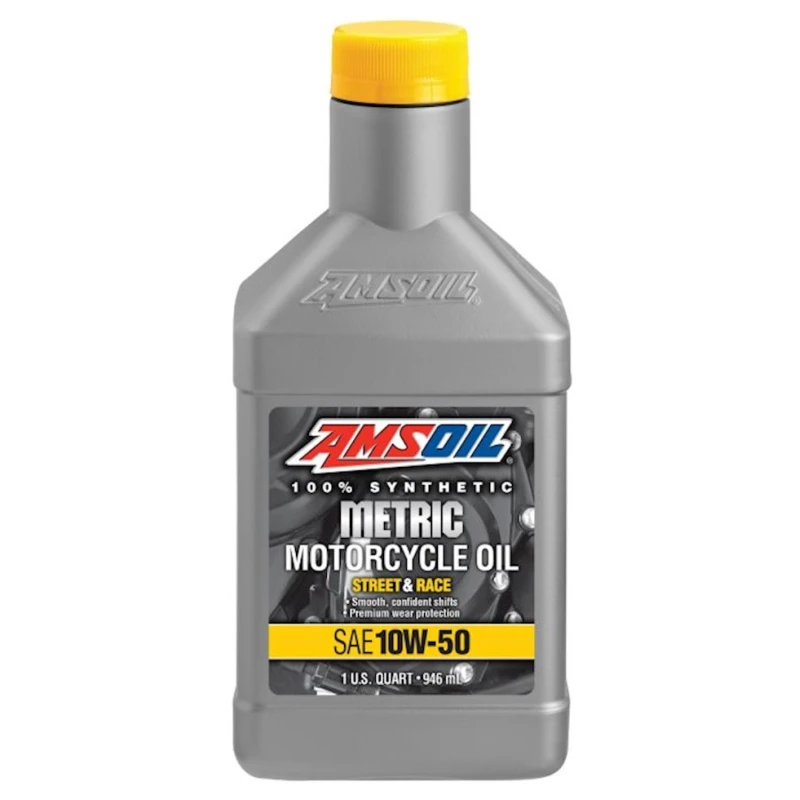 Motor yağı Amsoil 10W-50 Synthetic Metric Motorcycle Oil, 946 ml MSRQT