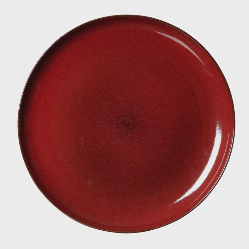 Тарелка Ritzenhoff&Breker Gambia, керамика, красная, 27.5 см Тарелка Ritzenhoff&Breker Gambia, керамика, красная, 27.5 см