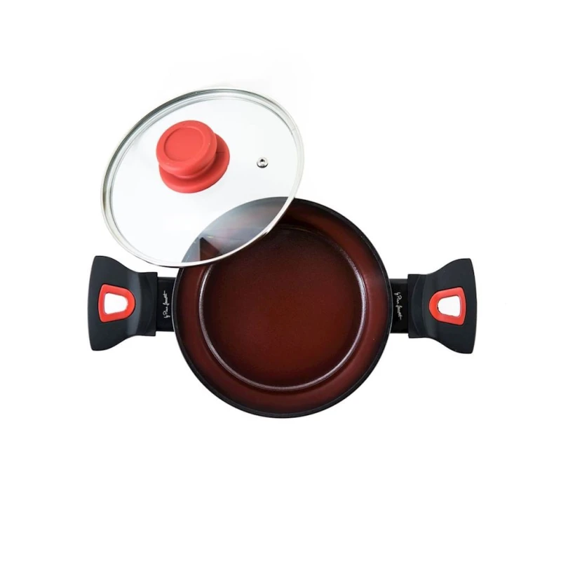 Кастрюля Hom-me 101204, 18 см, 1.7 л, алюминий, серый